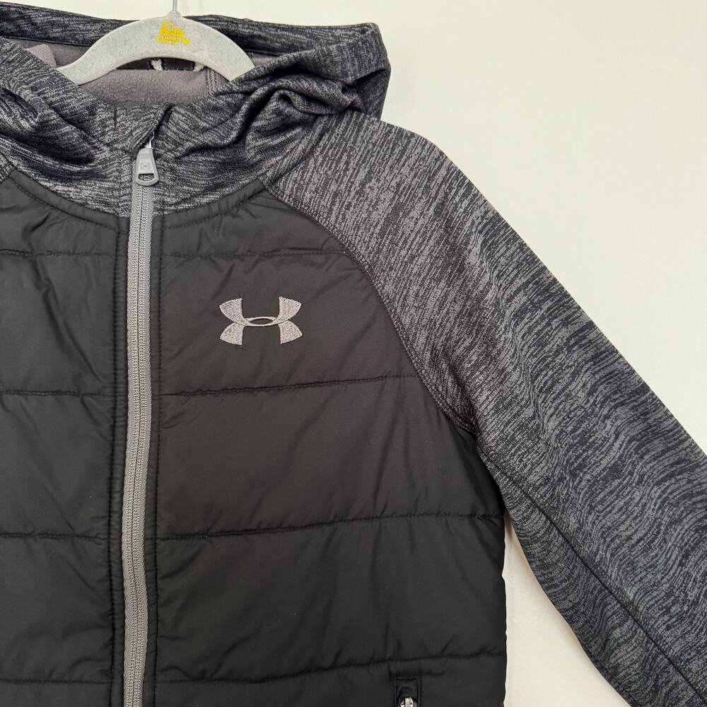 Under Armour Day Trekker Hybrid Jacket in Black/Gray - Picture 4 of 9